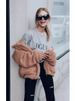 Long-Sleeved, Plush Zipper Loose Solid-Color Women's Coat For Autumn And Winter_ecoleips.com