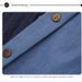 Denim A-Line Midi Skirt – Adjustable Button & Elastic Waist (M/Xl/Xxl, Light Blue & Dark Blue) Breathable Denim_ecoleips.com