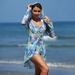 Women's Clothing Fashion Sexy Multi Color Printed Women's Swimsuit Three Piece Bikini Bikini Women's Swimsuit_ecoleips.com