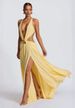 Women's Clothing Sexy Women's Halter Neck Deep V High Slit Slim Fit Dress Lace Long Sleeve For Formal & Casual For Women_ecoleips.com