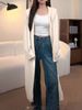 KANING Lazy Hooded Knitted Cardigan 2025 Autumn New Collection Women's Over Knee Sweater Long Coat For Women_ecoleips.com