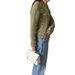 "Women's Floral Embroidered Knit Cardigan Sweater - Lightweight Long Sleeve Pullover With Button Front, Casual Elegant Round Neck Top"_ecoleips.com