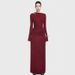 Women's Clothing Stylish And Elegant Long Sleeved Pleated Waist Elegant High-Waist Ruffle Dress – Long Sleeve A-Line, Wrinkle-Free (S-L, 5 Colors)_ecoleips.com