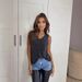 European And American Foreign Trade Casual Loose Women's Clothing V-neck Sleeveless Solid Color Tank Top For Plus-size_ecoleips.com