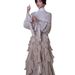 2025 New European And American Fashion Women's Elegant Fashionable Ruffled Slim Dress_ecoleips.com