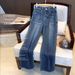 Women's Clothing Clearance sale women's clothing cut label original straight high waist jeans women's spring and summer casual wide leg pants_ecoleips.com