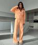 Women's Embroidered Zip-Up Hoodie & Jogger Set – Premium Cotton Blend Lounge Wear (S/M/L, 5 Colors)_ecoleips.com