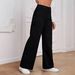 Women's High-Waisted Baggy Straight-Leg Jeans - 90s Vintage Washed Denim Pants, Non-Stretch Black Wide-Leg Trousers For Streetwear_ecoleips.com