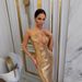In Stock|New Foreign Trade High-end Nightclub Hollow-out Halter Neck Backless Sequin Long Dress For Women In European_ecoleips.com