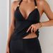 Women's Clothing Fashion Solid Color Slim Swimsuit Halter Neck Strap Design Sexy Split Women's Swimsuit_ecoleips.com