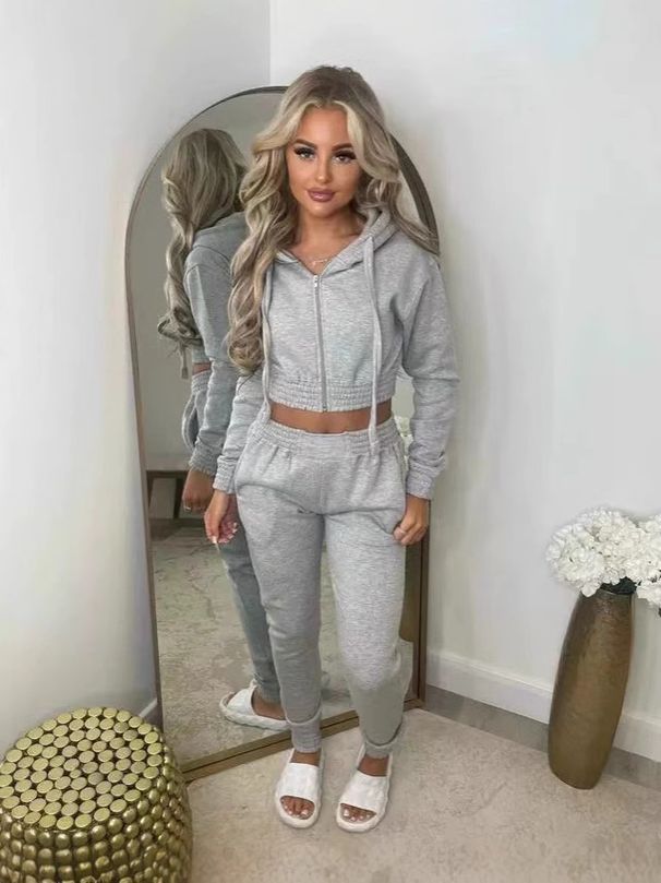 Women's Clothing New Hot Selling Sweater Hooded Fashion Casual Suit_ecoleips.com