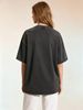 Women's Vintage Washed Oversized T-Shirt, Relaxed Fit Short Sleeve Casual Tee For Everyday Summer Comfort_ecoleips.com