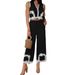 DiYun 2025 Spring/Summer European And American Casual Vacation Bohemian Geometric Color-Block Pants_ecoleips.com