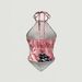 Women's Floral Print Halter Neck Camisole Spring Summer Pure Alluring Back Tie Open Back Design Tank Tops_ecoleips.com