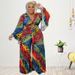 Plus Size Women's Fashion Set With Bell Sleeves Autumn Winter For Women's Clothing_ecoleips.com