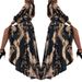 Women's Retro Court Style Long Sleeved Shirt Dress Floor Length Printed Casual American Design Thin Material Summer Suitable_ecoleips.com
