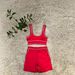 Women's Clothing High Waisted Embroidered Letter Fitness Yoga Shorts Vest Set High Elasticity Hip Lifting Fashionable Women's Clothing 7 Colors_ecoleips.com