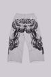 Personalized Printed Frayed Hem Trousers Fashionable Loose Wide Leg Casual Trousers for Men And Women Trendy Brand Cross Border American Style_ecoleips.com