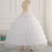 6-Hoop Steel-Boned Wedding Petticoat – Adjustable Crinoline For Bridal Gowns & Cosplay (White)_ecoleips.com