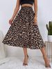 Verve 52398#INS Casual Women's New Chiffon Leopard Print Midi Skirt Trend_ecoleips.com