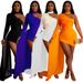Women's Clothing Fashion Sexy Waist Off-Shoulder Ruffle Mini Dress – Bodycon Feather Trim Party Dress (Black/Orange/Navy/White, S-XXL, Euro-US Chic)_ecoleips.com