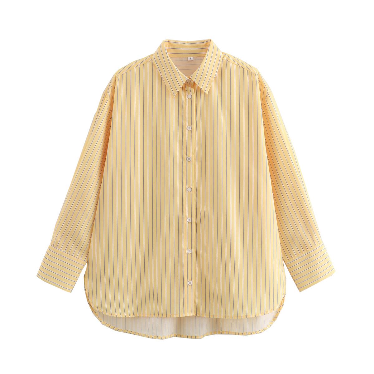 Verve Elegant Women's Summer Cardigan Coat Long Sleeve Top Lazy Style Casual Knot Silhouette Shirt_ecoleips.com