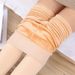 "Nude Fleece-Lined Tights For Women – Ultra-Natural Skin Tone Leggings, Winter-Proof & Seamless (Footed/Footless, One Size Fits 75-135 Lbs)"_ecoleips.com