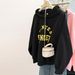 American Retro Style Women's Hooded Sweatshirt, Thin Versatile For Spring Autumn, Loose Long-sleeved Hoodie Top, Autumn_ecoleips.com