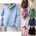 Women's Oversized Hoodie - Long Sleeve Casual Pullover Sweatshirt, Batwing Sleeves & Streetwear Style (Multiple Colors)_ecoleips.com