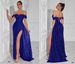 Aria Basics Aria Basics European And American Cross-Border Hot-Selling Sequin Strapless Sexy Dress Banquet Slit Long Slim Fit Aura Model Evening_ecoleips.com