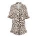 Summer New Loose Soft Comfortable Leopard Print Pajamas Two-Piece Set European And American Cross-Border Wholesale_ecoleips.com