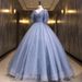 Women's Clothing Stage Performance Ball Gown – Elegant V-Neck A-Line Dress For Vocal Recitals & Hosting (XS-XXXL, Flared Skirt, Slimming Fit)_ecoleips.com