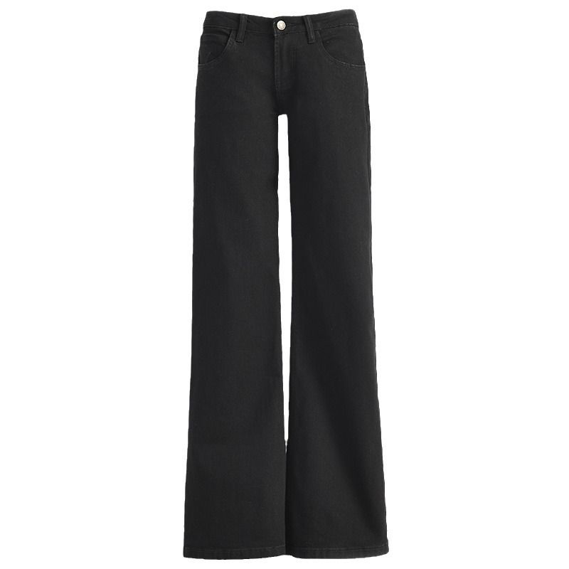 Women's Clothing Low Waist Wide Leg Flared Pants Slim All Match Flared Pants Trend_ecoleips.com