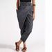 Trendy Asymmetrical Tie-Waist Wide Leg Pants – High-Waisted Culottes In Khaki/Black/Navy (S-Xxxl) | Breathable Poly-Viscose Palazzo Trousers_ecoleips.com