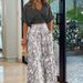 Voya Women's Summer Set, Daily Elegant And Casual Style, V-neck Printed Slim Fit Short Sleeved Pants Set_ecoleips.com