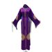 Women's Clothing Elegant High Waist Abaya Elegant Abaya Maxi Dress For Women - Boho Loose Fit Long Sleeve Dress With Embellishments & High Waist_ecoleips.com