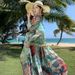 Bohemian Baroque Print Long Sleeve Flared Heavy Craft Dress For Women Summer Ethnic Style Beach Vacation_ecoleips.com