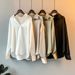 Long-sleeved Satin Shirt Women's Design Sense Niche 2026 Spring And Summer Sun Protection Versatile Drape Sense Retro Hong Kong Style Shirt Top_ecoleips.com