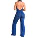 European American Style Women's Slim Fit Sleeveless Denim Jumpsuit Spring Fashion Street Retro Backless New Arrival_ecoleips.com