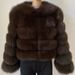 Women's Clothing Women's Long Sleeve Faux Fox Fur Coat Winter Fashion Warm Plush Jacket For Women Long Sleeve Faux Fox Fur Coat Winter Fashion_ecoleips.com