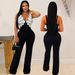 Women's Clothing V Neck Sleeveless Slim Jumpsuit Fashion Women's Casual Sexy Trousers_ecoleips.com