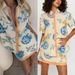 Women's Clothing Spring And Summer New Short-sleeved Shirt Printed Skirt Suit INS Loose Vacation Two-piece Set_ecoleips.com