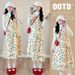 Autumn Winter New Korean Fashion Knitted Polka Dot Two-Piece Maternity Dress_ecoleips.com