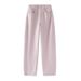 Women's Clothing Spring High Waist Loose Wide Leg Curved Casual Pants Long Sickle Pants_ecoleips.com