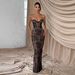 Women's Sexy Lace Panel Strapless Backless Bodycon Maxi Dress – Elegant Evening Party Gown_ecoleips.com