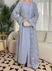 Elegant Lace Two-Piece Set for Women Modest Fashion Dress And Top Ensemble Casual Outings_ecoleips.com