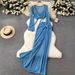 Women's Sexy Midi Skirt Set with Hollow Knitted Short Top European And American Style Two Piece Beach Skirt_ecoleips.com