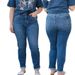 Women’s Clothing fashion jeans slim fit leg high waist slim feet elastic lengthened nine point pants for women_ecoleips.com