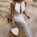 Women’s Clothing summer new women's clothing sexy hollow pleated slim long temperament private clothes dress_ecoleips.com