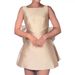 Women's Clothing Elegant High Waist Dress With Back Bow Decoration Square Collar Short Skirt Spring_ecoleips.com